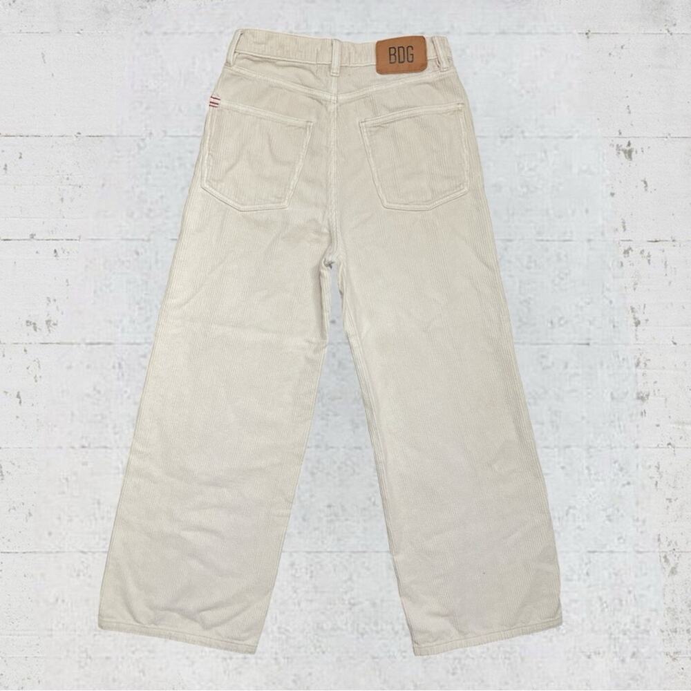 Urban Outfitters BDG High & Wide Corduroy Pant Size 27 Beige Academia Preppy - Picture 4 of 12
